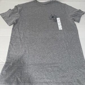 Goodfellow & Co Heather Gray Floral Tee size Medium